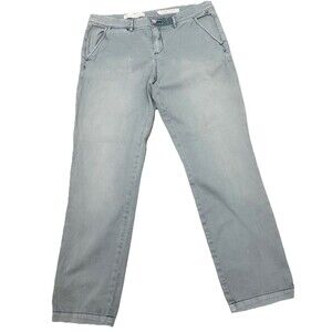 Pilcro Anthropologie Hyphen Jeans 30 Light Wash Straight MidRise Denim Boho Chic